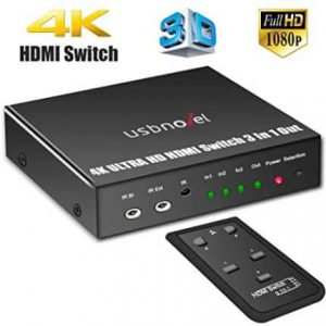 USBNOVEL HDMI Switch 3 Port 3 x 1