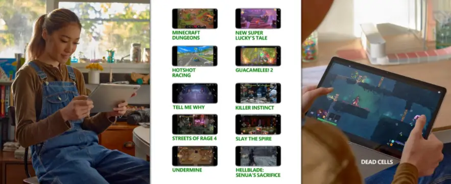 Controles táctiles de Xbox