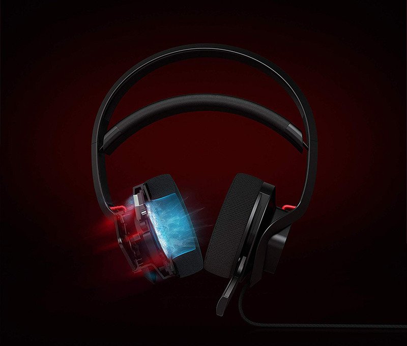 Diadema binaural para auriculares HP Omen X negro - rojo