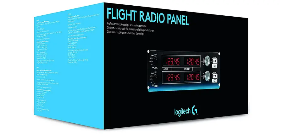 Controlador de radio Logitech G Saitek Pro Flight Radio Panel