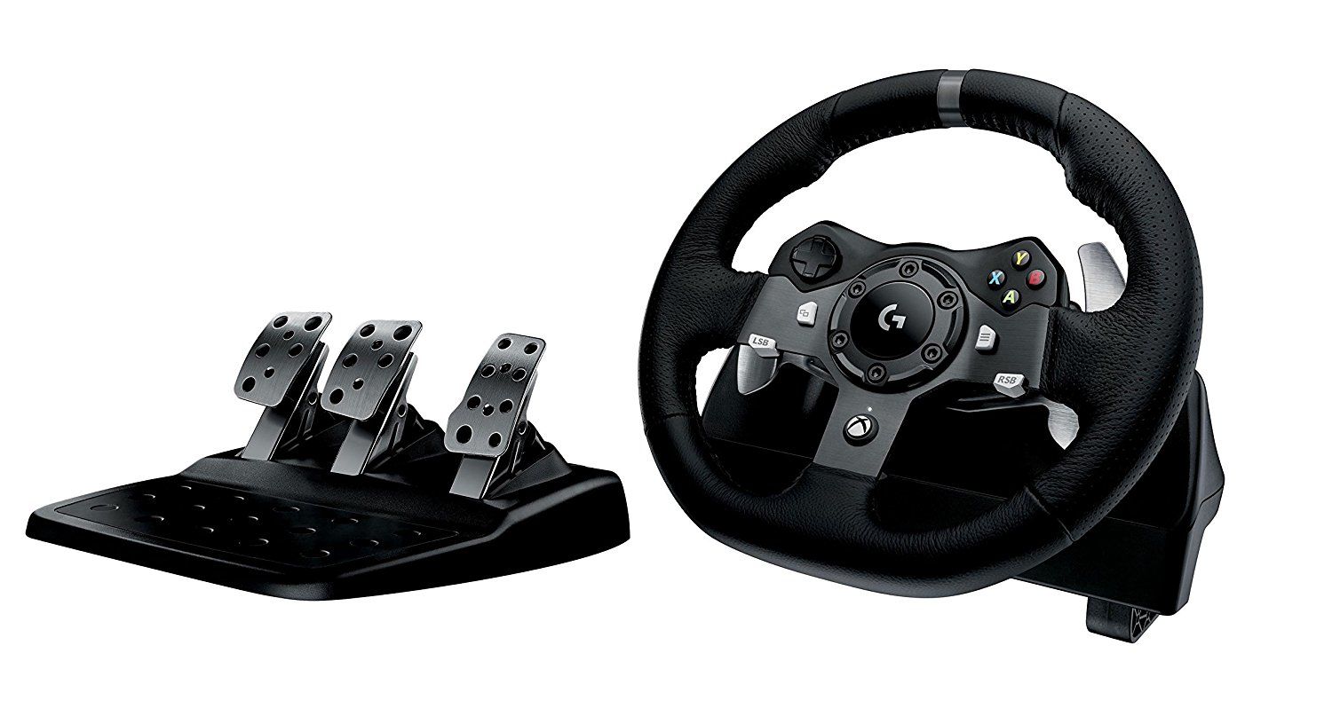 Volante + pedales Logitech G920 para Xbox One / PC Negro
