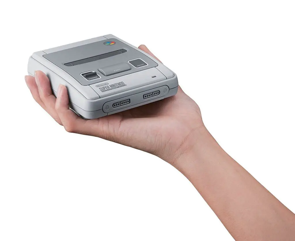 Tamaño de la consola SNES Nintendo Classic Mini
