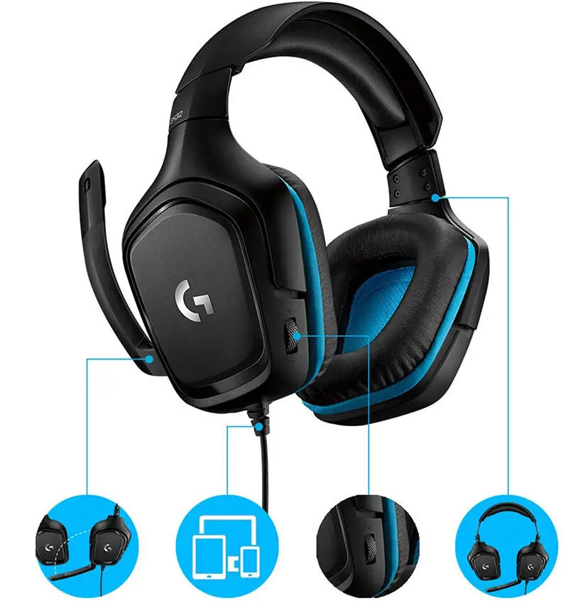 comparación Logitech G432 Wired Gaming Headset